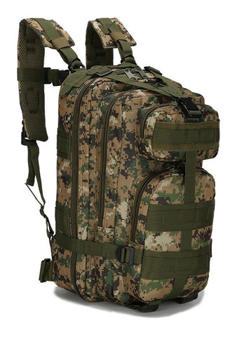 Тактический штурмовой военный рюкзак Armour Tactical М25 Oxford 600D (с системой MOLLE) 20-25 литров Зеленый Пиксель No Brand m25 (267729130)
