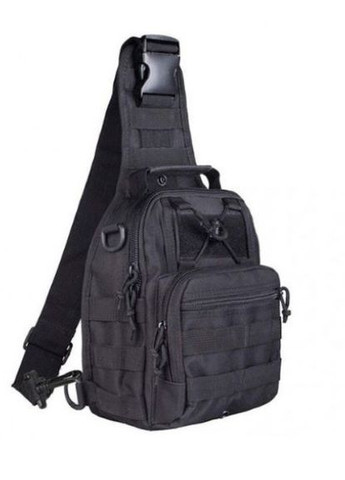 Тактичний штурмовий військовий рюкзак сумка з одного лямкою Armour Tactical М3 Oxford 600D (з системою MOLLE) 5 літрів Чорний No Brand m3 (267729095)