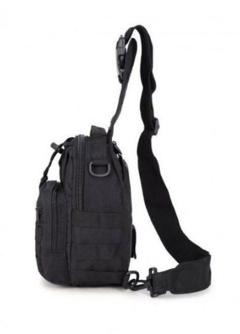 Тактичний штурмовий військовий рюкзак сумка з одного лямкою Armour Tactical М3 Oxford 600D (з системою MOLLE) 5 літрів Чорний No Brand m3 (267729095)