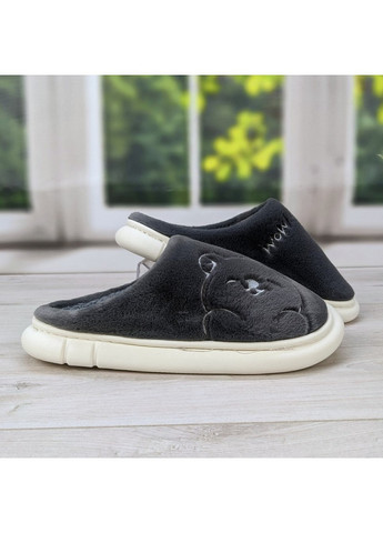 Серые тапочки мужские домашние теплые Lion