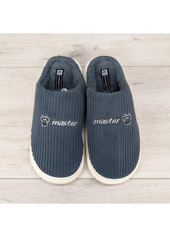 Серые тапочки мужские домашние теплые Lion