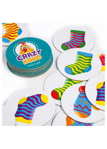 Гра настільна розважальна Crazy Koko "Шкарпетки-рукавички" VT8025-05 (укр) Vladi toys _ (267966227)