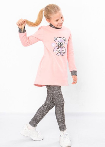Рожевий демісезонний комплект (туніка+лосини) для дівчинки Носи своє