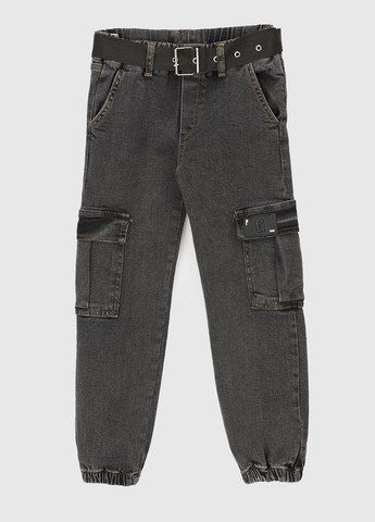 Серые демисезонные джинсы с манжетом Adk
