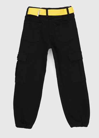 Черные демисезонные джинсы с манжетом Adk