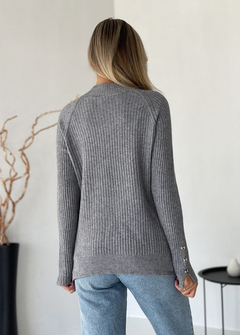 Серый зимний свитера ISSA PLUS WN20-578