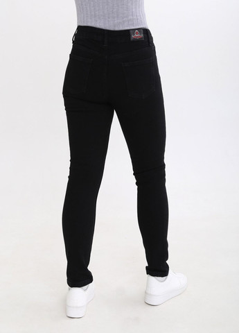 Джинсы женские черные утепленные на флисе узкие Americano RITT - (267749580)
