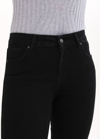 Джинсы женские черные утепленные на флисе узкие Americano RITT - (267749580)