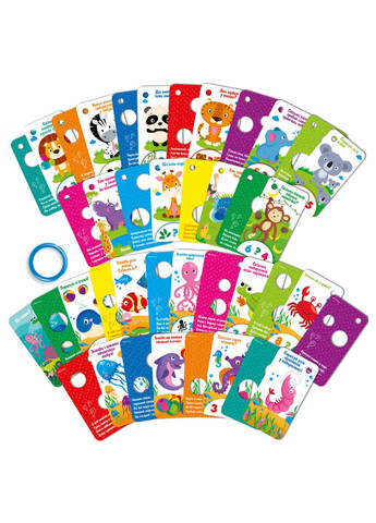 Игра развивающая обучающая карточки на кольце "Угадайки". Жители зоопарка и моря VT5000-14 (укр) Vladi toys (267966246)