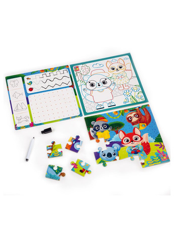 Игра настольная "Набор 4в1. Зверюшки"VT2002-03 (укр) Vladi toys (267966217)