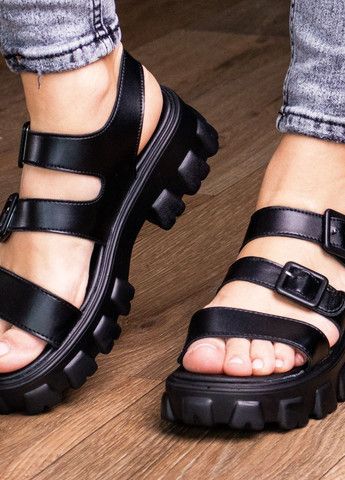 женские сандалии paloma 3019 38 размер 24,5 см черные Fashion