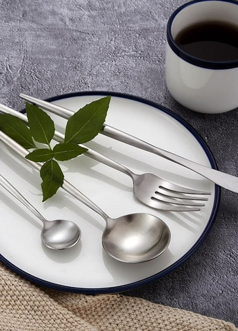 Вилка столова срібного кольору з нержавійки. Прилади для ресторанів кафе та домашнього столу REMY-DECOR porto (267897087)