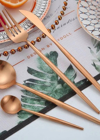 Ложка столовая цвета розового золота из нержавеющей стали для дома и ресторана REMY-DECOR (267897158)