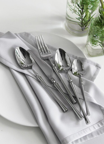 Набор столовых приборов серебряного цвета из нержавейки на 4 предмета для ресторанов дома REMY-DECOR innsbruck (267897126)