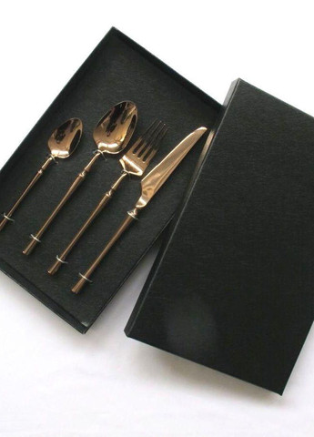 Комплект столових приладів Innsbruck рожеве золото cтильні столові прибори з фігурною ручкою REMY-DECOR (267897125)