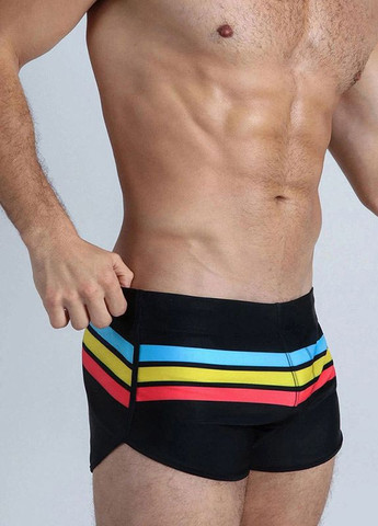 Мужские черные пляжные мужские стильные плавки UXH