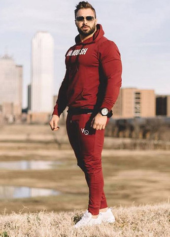 Красный демисезонный красный мужской спортивный костюм VQH