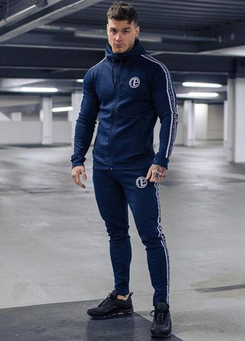 Темно-синій демісезонний спортивний костюм Alpha