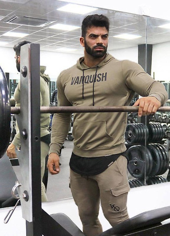 Коричневый демисезонный модный спортивный костюм VQH