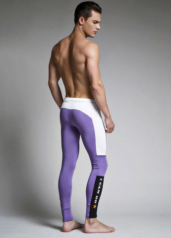 Фиолетовые демисезонные теплые спортивные штаны SuperBody