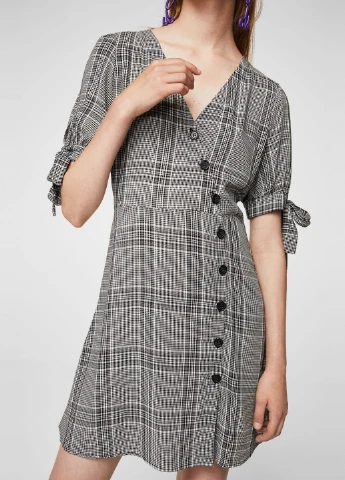 Черное кэжуал платье Mango