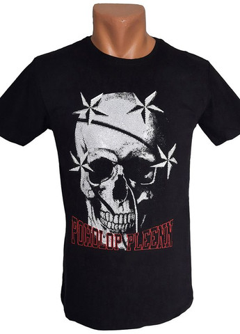 Черная мужская футболка Leonidas