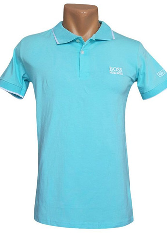 Голубая футболка поло Sport Line