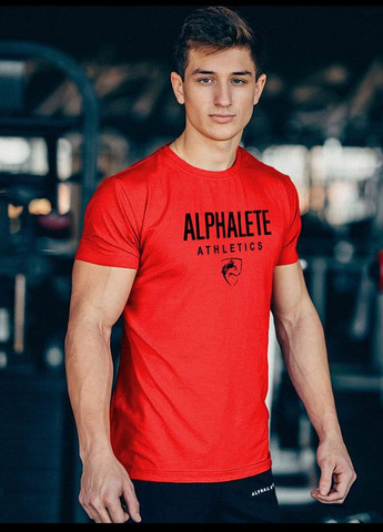 Красная мужская футболка Alpha