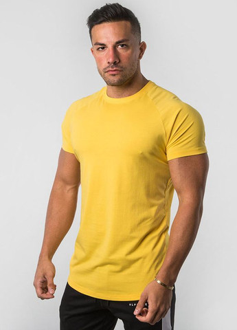 Желтая желтая мужская футболка Alpha