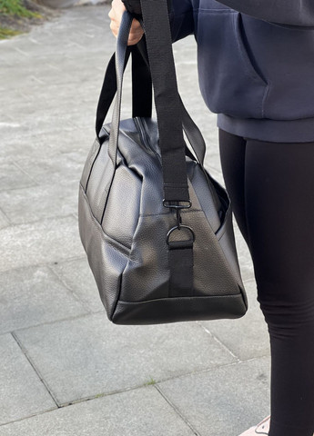 Женская сумка на плечо из экокожи черная универсальная модель 24L на 2 отделения | Украинское производство ToBeYou сумка м (268224006)