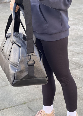 Женская сумка на плечо из экокожи черная универсальная модель 24L на 2 отделения | Украинское производство ToBeYou сумка м (268224006)