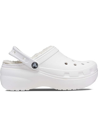 Крокси утеплені Crocs classic platform lined white (268120683)