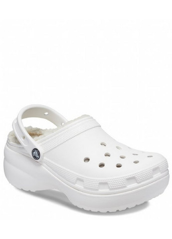 Крокси утеплені Crocs classic platform lined white (268120683)