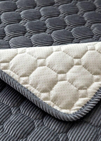 Покрывало на диван 150х70 см Серое No Brand (268224417)