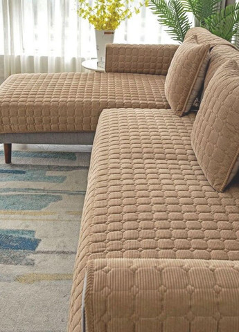 Накидка на диван або крісло 150х70 см Світло-коричневий No Brand (268224420)