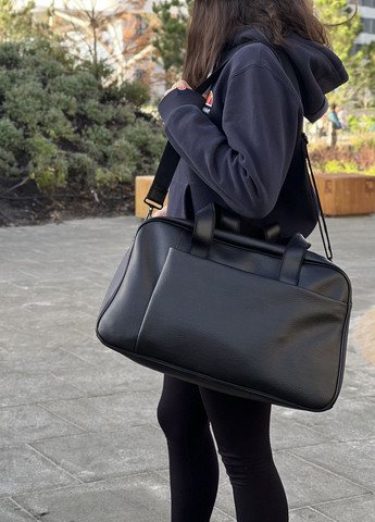 Комплект женская спортивная сумка для тренировок вместительная дорожная черная, на 25л и органайзер ToBeYou сумка (w) н kit (268223994)
