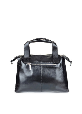 Женская черная кожаная сумочка большая, 6603 чорн, Fashion (268120704)