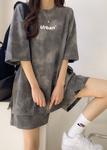 Костюм с шортами женский Urban S-M Qiffer серый No Brand (268041045)