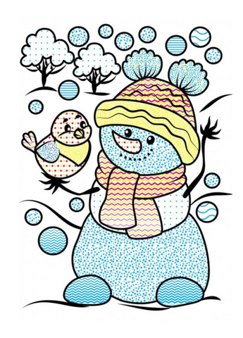 Водные раскраски. Кабанчик в зимней сказке Пегас (268048460)