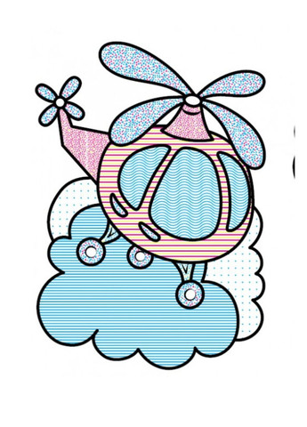 Водные раскраски. Вертолет Пегас (268048464)