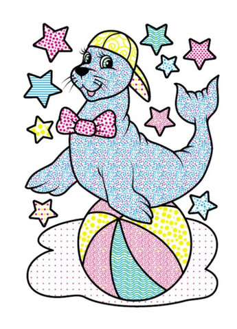 Водные раскраски. Тюлень Пегас (268048451)