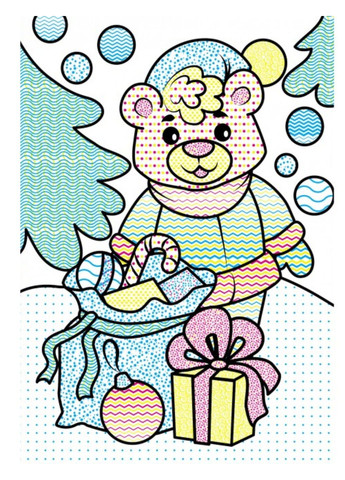 Водні розмальовки. Ведмежа у зимовій казці Пегас (268048480)