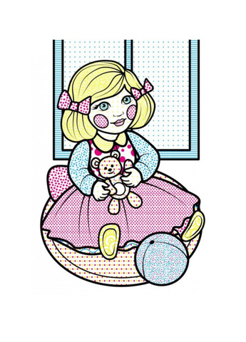 Водні розмальовки. Лялька блакитна Пегас (268048455)