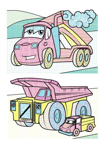 Водні розмальовки. Трактор з ковшем Пегас (268048431)