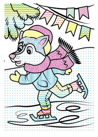 Водні розмальовки. Корова у зимовій казці Пегас (268048436)