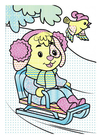 Водні розмальовки. Корова у зимовій казці Пегас (268048436)