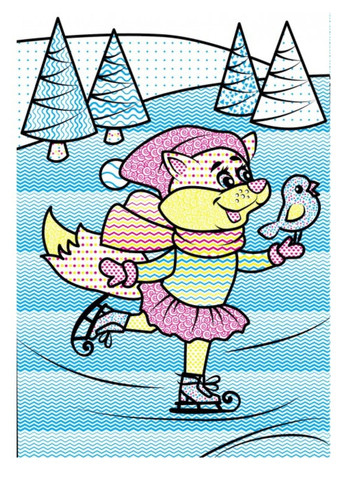 Водні розмальовки. Корова у зимовій казці Пегас (268048436)