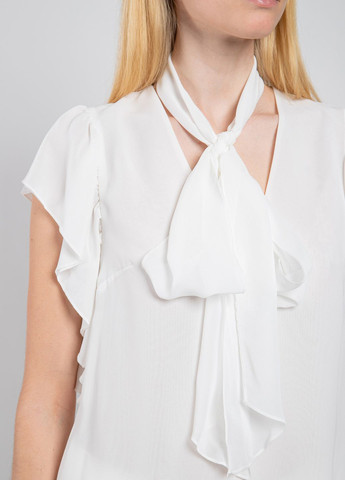 Белая демисезонная белая блуза с коротким рукавом Liu Jo