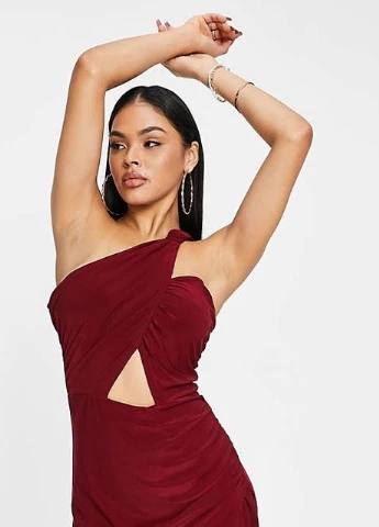 Бордовое платье Asos