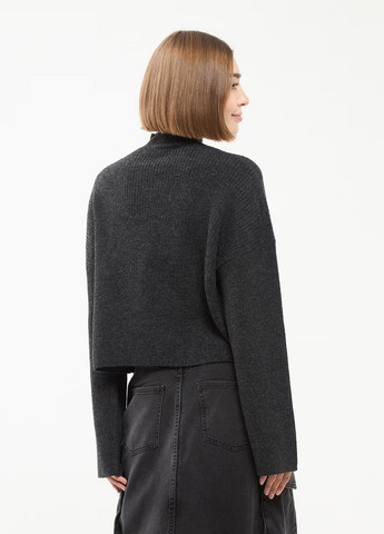 Темно-сірий демісезонний светр жін Terranova